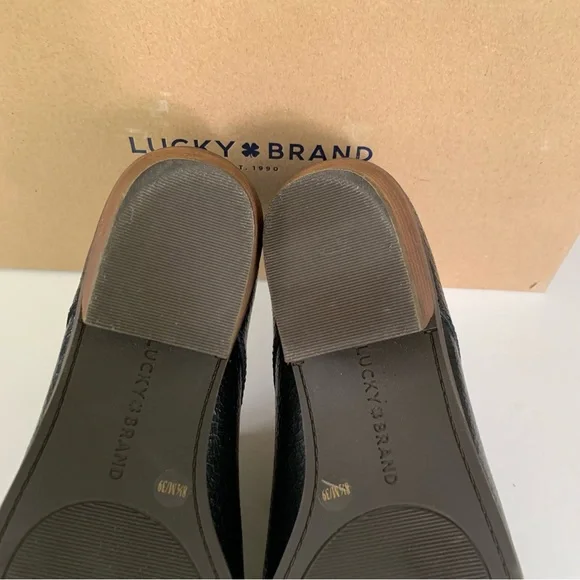 Lucky Brand Womens LK Erreka Black Leather lace up Oxford shoes US 8.5 M - Picture 7 of 10